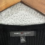 Romeo + Juliet Couture  Knit Dress Large Black Mini Whimsigoth Edgy Office Siren Photo 1