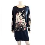 Wildfox  Rare England Collage Roadtrip Oversized Blue Sweatshirt Women’s Size S Photo 1