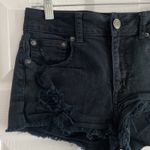 American Eagle Womens 4 Black High Rise Festival Cut Off Shorts Frayed Hem Next Photo 2