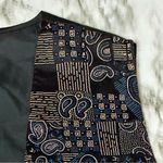 Vintage Black Blue Paisley Patchwork Print 80s 90s Bold Check Club Vibes Mall Size undefined Photo 1