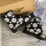 Dr. Martens  polka dot lace up combat leather boot size US7 Photo 3
