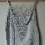 Vtg JC Penny Women’s Gray Retro Coquette Lace Tank 34/12 + Size undefined Photo 0