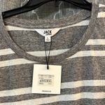 Jack by BB Dakota LIGHTWEIGHT heather grey striped t-shirt Photo 2