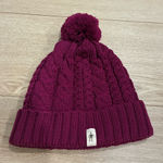 Smartwool  Women’s Ski Town Hat Purple Pom Pom Wool Cable Knit One Size Photo 0