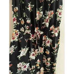 Xhilaration  Black Floral Short‎ Sleeve Jumpsuit Small Photo 1