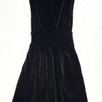 FIELD DAY Women’s Mere Dress Black Ribbed Velvet Sleeveless Skater Skirt size XS Photo 1