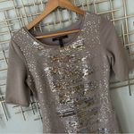 BCBG SEQUIN DRESS | SIZE SMALL | Neutral champagne gold | NEW YEARS EVE OUTFIT Photo 1