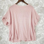 Hayden  Waffle Knit V neck Pullover Knit Sweater Top short sleeve Size 2XL Photo 1