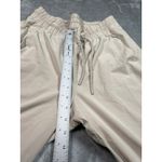 Athleta  Avenue Wide Leg Crop Pull‎ On Pants Womens 14P Beige Drawstring Pockets Photo 7