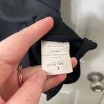 Lush Clothing EUC Lush women’s solid black ruffle neck racerback blouse‎ tank small Photo 3