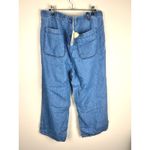 Johnny Was NWT Sarabi Pull On Pants Light Wash Denim Embroidered Palm Trees XL Photo 2