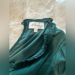 Bohme Long Sleeve Dress with Open Back in Hunter Green Photo 1