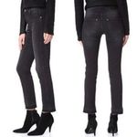 ANINE BING Tristan Charcoal Black Raw Hem Bootcut Jeans Size 25 Photo 1