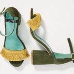 Anthropologie LAB FRINGED HEELS Photo 0