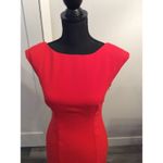Maeve Anthropologie  Red Sexy Back Cut Out Dress Size 2 Pencil Sheath Photo 3