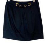 Armani Exchange Women’s Pique Pleated Mini Skirt Black Size 4 EUC Photo 0