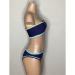 PilyQ NEW.  NAVY PLATINUM BIKINI. M-top/S-bottom. Retails. $179. Photo 3
