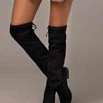 Unisa Black Over The Knee Boots  Photo 0