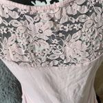 AMBIANCE MATERNITY Pink with Floral Lace TShirt L Size undefined Photo 3