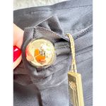 Buttons NWT Agua De Coco High-Waisted Body-Fit Straight Pants Black Women's P/S Photo 5