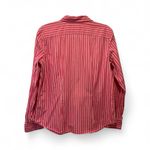 CHAPS Pink and White Striped Women’s Shirt Size L Photo 2