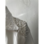 Coldwater Creek  White long sleeve lace overlay collar Button-Up Shirt Size PL 14 Photo 7