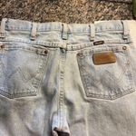 Wranglers Vintage Rewashed Distressed Light Blue Jeans GUC Size 31x32 #3289 Photo 4