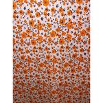 Mario Serrani Women's Orange & Pink Cherry Blossomā Floral Blouse V-Neck, Medium Photo 8