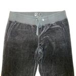 New York & Co. Black Velour Drawstring Pants | Medium Tall Photo 2