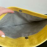 Rebecca Minkoff Bright Yellow Crocodile Extra Large Full Zip Clutch Date Night Photo 5