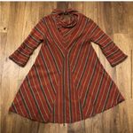 Free People NWT  New Romantics Adobe Rust Tie Back Swing Dress Photo 4