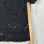 Muche et Muchette Black Sequin Blouse Fringe Short Sleeve Women's One Size Size undefined Photo 6