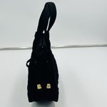 Vera Bradley  Black Quilted Cinched Side Top Handle Handbag Tote Purse Photo 4