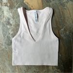 Athleta Aurora Seamless Crop Rib Tank Rosy Tint Light Pink Women's XS Photo 3