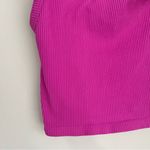 NikiBiki Hot Pink Seamless Ribbed One Shoulder Crop Top Size Medium Photo 2