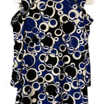 Susan Graver  Blouse Women's Size XXS Colorful Geometric Stretchy Career Formal‎ Photo 0