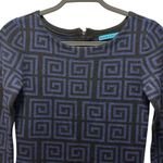 Alice + Olivia Womens Nadia Greek Key Geometric Merino Wool Sweater Dress Size XS Photo 2