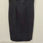 Kay Unger Black Sheath Dress Sz 6 Back Cut Photo 3