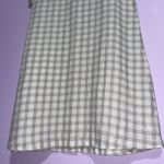 Lou & grey NEW Linen Dress Women XS Tan Gingham Button Beach Vacation Preppy Photo 6