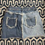Rue 21  Distressed Denim Skirt Blue Mini Photo 1