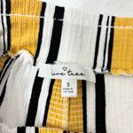 Love Tree High Waist Striped Yellow and Black Shorts Size S Photo 5