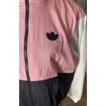 Pink Coconut Boutique Adidas Originals Colorblock Windbreaker Jacket Pink Black Cream Women's S NWT Photo 4