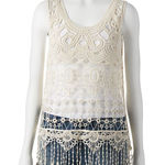 it's our time It’s Our Time Boho Crochet Fringe Top size‎ S Photo 0