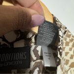 NEW  Additions Printed Full Zip Jacket‎ w/ Pockets Size Large Chico's 2 Photo 3