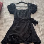 Trixxi  Black Puff Sleeve Mini Dress Photo 0