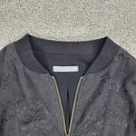 Olivia Moon Jacket Womens Medium Black Paisley Damask Lace Zip Up Lined Photo 12