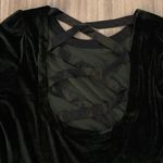 Anthropologie by  Green Velvet Open Back Long Sleeve Top Size XL Women’s Photo 4