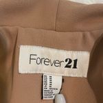 Forever 21  tan black trim tuxedo suit jacket blazer woman’s medium Photo 3
