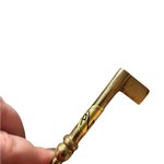 Vintage brass key gold tone steampunk boho purse charm Photo 2