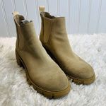 Steve Madden Howler Tan Suede Platform Booties Sz 8.5 Photo 2